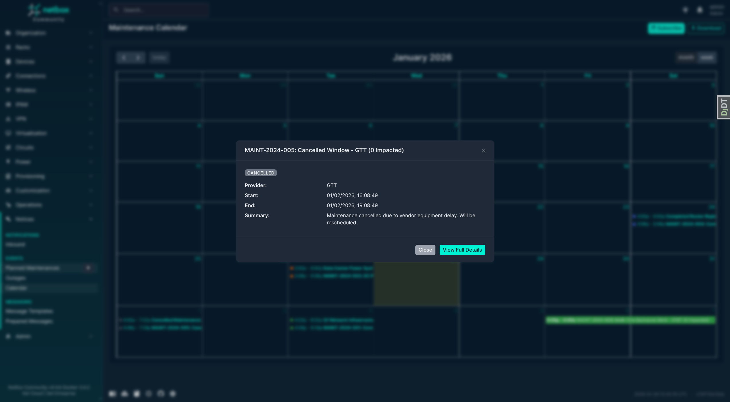 Calendar Event Detail